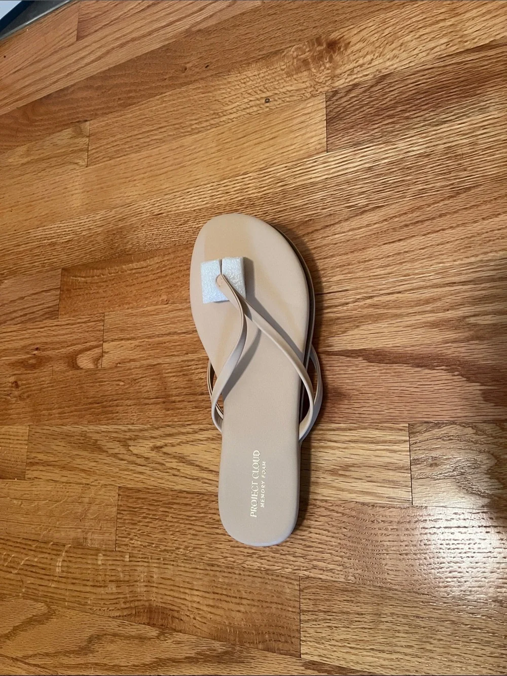 Women’s White Sandals with Memory Foam